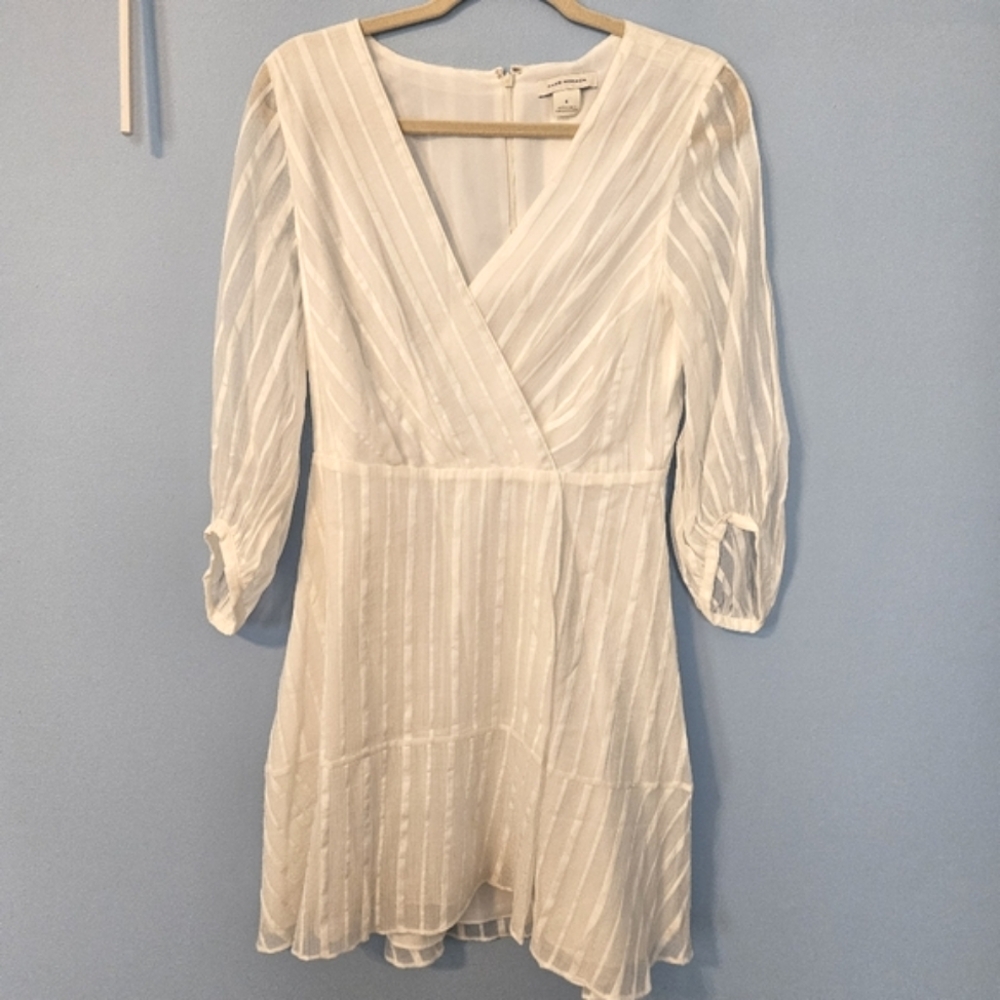 NWT Club Monaco white v neck dress